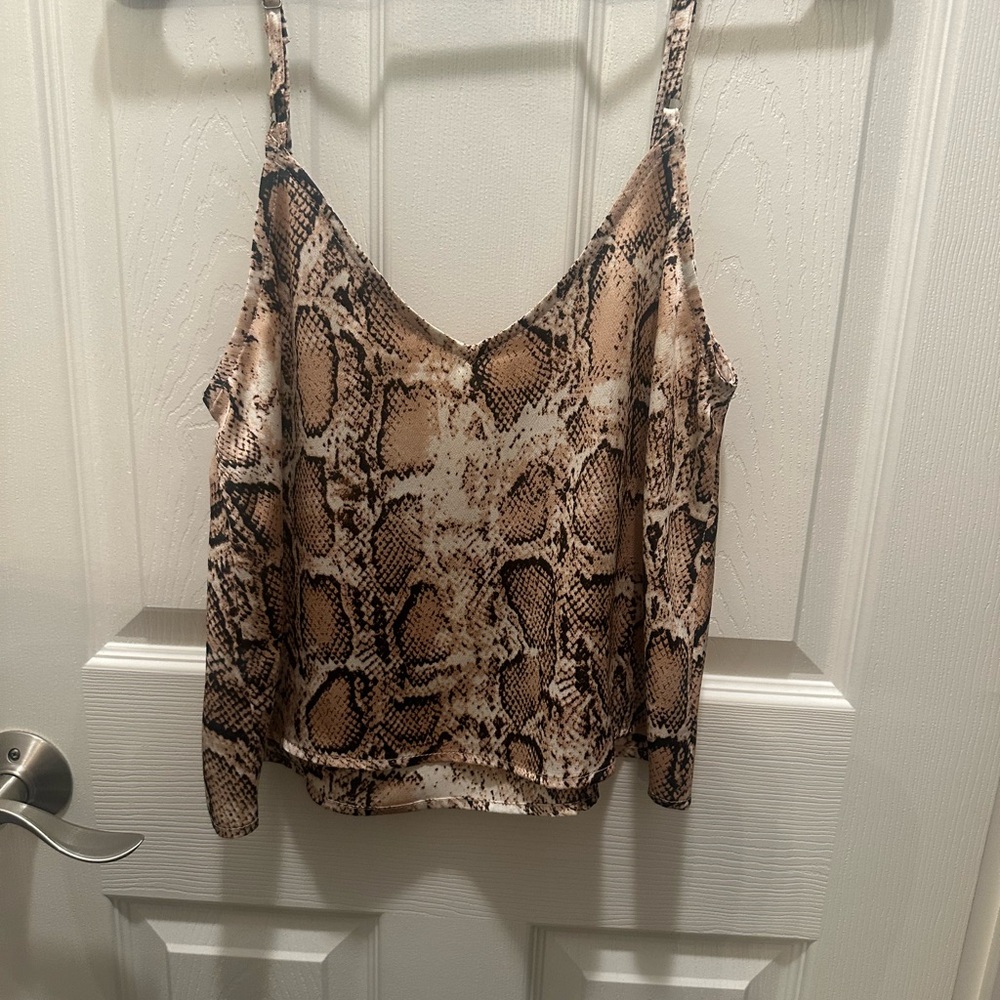 Snakeskin pattern cami